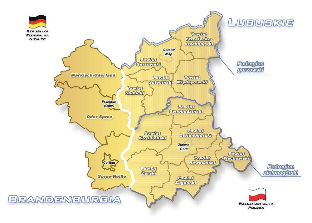 Program Operacyjny Współpracy pracy Transgranicznej Polska (Województwo Lubuskie) Brandenburgia 2007-2013 2013 OBSZAR WSPARCIA po niemieckiej stronie: - Powiat Märkisch-Oderland - Powiat Oder-Spree -