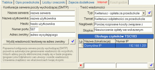 przypadku identyfikatora i nazwy, program nie przyjmuje dublujących się wpisów. Jeżeli zachodzi konieczność poprawienia elementu tabeli (np.