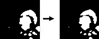 The proposed algorithm implements automatic binarization procedure, which uses a method proposed by Kapur, Sahoo and Wong. Further operations are realized on binary images.