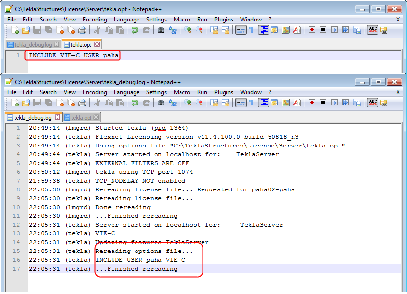 Zobacz również Modyfikowanie uprawnień dostępu do licencji Tekla Structures (tekla.opt) (strona 56) Problemy z licencjonowaniem Tekla Structures: kody błędów i ich opisy (strona 108) 15.