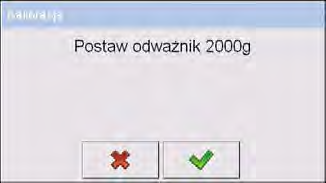 22.1. Proces kalibracji Wejdź w podmenu < Kalibracja użytkownika> zgodnie z pkt.