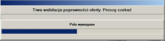 6 Eksport oferty/wniosku Aby wyeksportować ofertę/wniosek, należy w oknie Postępowania ofertowe wskazać wybraną ofertę/ wniosek, następnie wybrać przycisk Oferta - F12/Wniosek - F12.