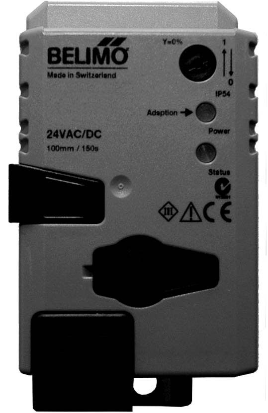 NM2P-MF 2 V AC/DC, 8 Nm Funkcje siłowników przy specjalnych wartościach parametrów Przestawianie napięciem 2 V AC oraz ograniczenie z zestykami przekaźnika a b c d e (DC 0.