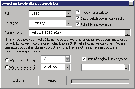 50 Rozdział 2 bezpośredniego wykorzystania w arkuszu, które są dostępne zarówno przez polecenie Nazwa z menu Wstaw, jak i przez bezpośrednie wpisanie do komórki.