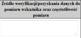 Źródła weryfikacji wskaźników (pkt 3.1.