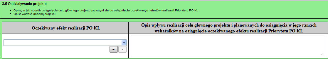 Objęcie w ramach Priorytetu 20% dzieci w wieku 3-5 lat uczestniczących w różnych formach edukacji przedszkolnej na obszarach wiejskich Przykład: Projekt poprzez doposażenie oddziałów przedszkolnych