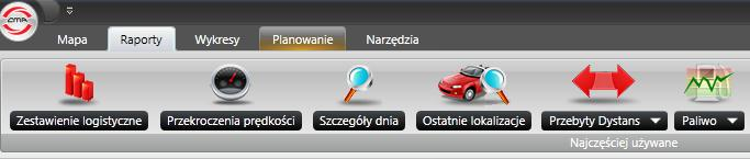 Wstążka Koncepcja pracy z interfejsem użytkownika w systemie Automonitoring 2 oparta jest o element interfejsu użytkownika zwany wstążką.