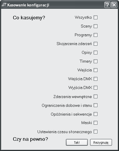 5. Menu główne aplikacji W górnej części okna programu znajduje się menu główne służące między innymi do zapisywania ustawień, kończenia pracy programu, wybierania języka, aktualizacji i sprawdzania