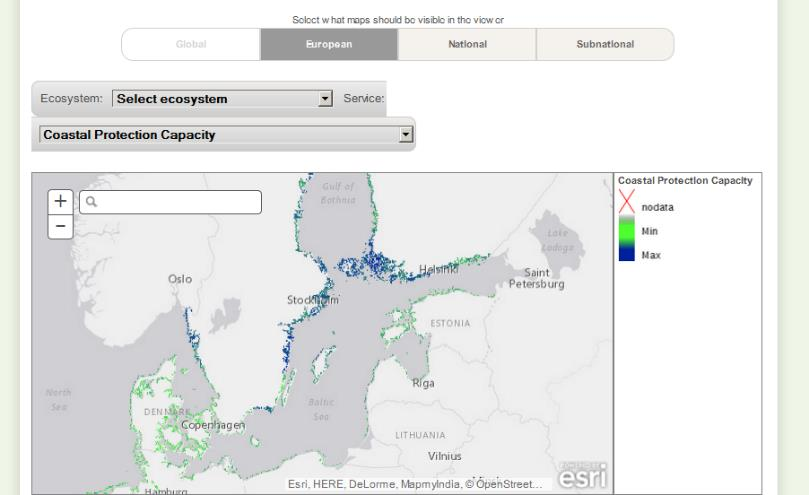 MAES digital atlas: Coastal defence FINLAND NORWAY SWEDEN