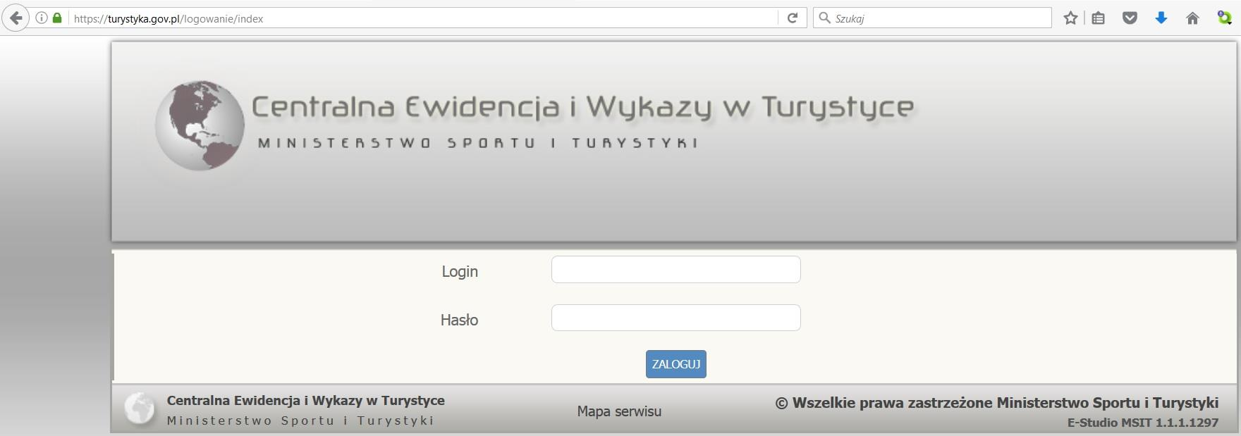 E-deklaracja błędy logowania ZALOGUJ na