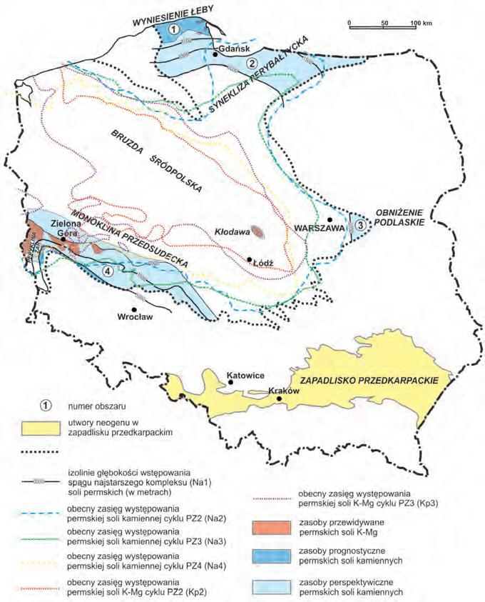 3. Surowce chemiczne Sole kamienne i potasowe Wg Bilansu zasobów na terenie województwa lubuskiego nie ma udokumentowanych złóż soli kamiennych i potasowych.