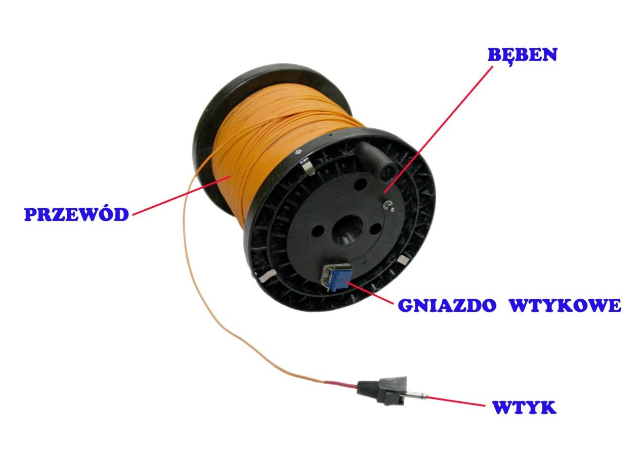 BĘBEN WIELOKROTNEGO UŻYCIA (BWU) Z PRZEWODEM DO CIĄGŁEJ ŁĄCZNOŚCI RATOWNICZEJ Przeznaczenie Bęben kablowy z górniczym przewodem ratowniczym przeznaczony