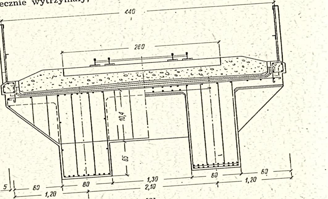 Preferowane rozwiązania konstrukcyjne przęseł (2) c) płytowo-belkowej z betonu zbrojonego lub
