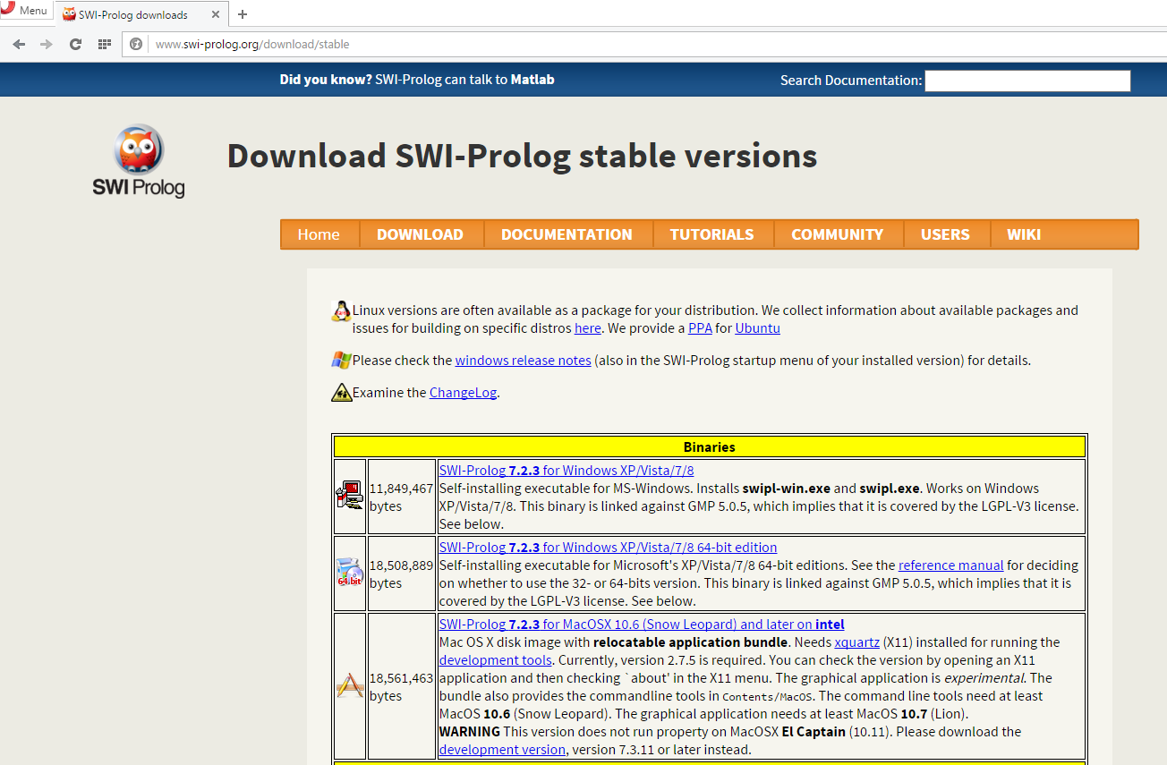 Instalacja Prologu w środowisku Windows 2 Współcześnie jest dostępnych szereg implementacji Prologu, w tym swobodnie dostępne