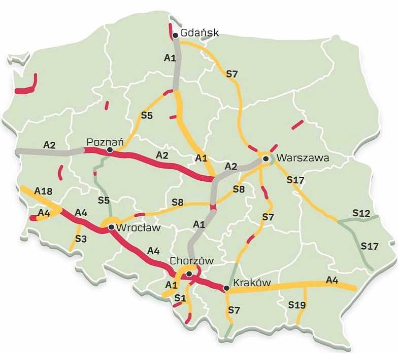 Rynek Magazynowy w Polsce Infrastruktura drogowa Region Istniejąca m2 W budowie m2 Planowana m2 % wolnej powierzchni Średni czynsz Warszaw a 1 439 951 224 110 1 060 699 10,0% 2.70-5.