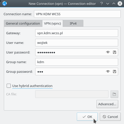 pl User password - hasło użytkownika w platformie e-science.