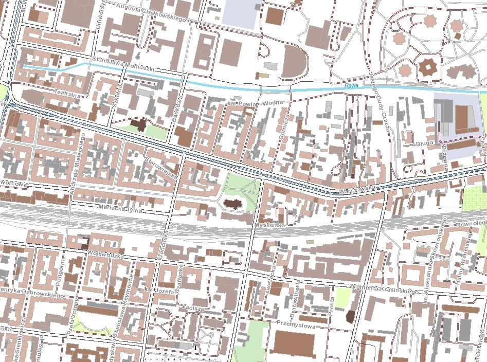 Usługi WMS udostępniane przez ORSIP Baza Danych Obiektów Topograficznych 1:10000 - Sieć komunikacyjna http://www.wodgik.katowice.