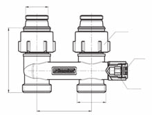 Armatura podłączeniowa H Armatura do systemu jednorurowego system jedno i dwururowy z możliwością odcięcia podłączenie
