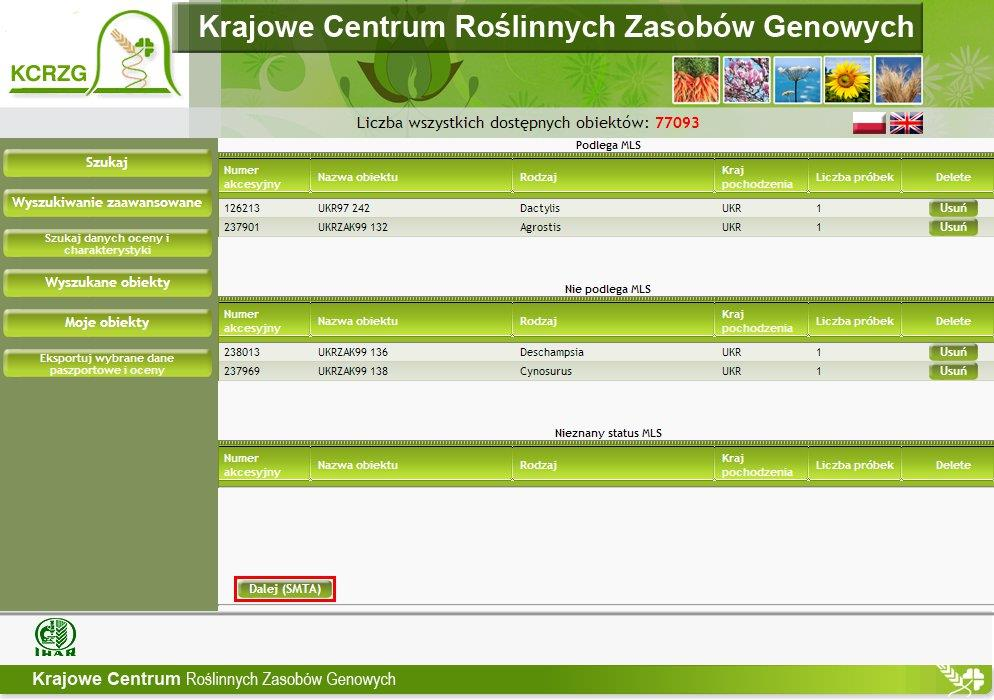 12. Wyświetlane jest podsumowanie zamówienia informujące o liczbie obiektów podlegających Wielostronnemu