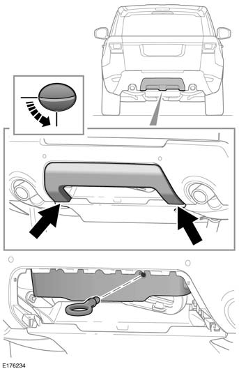Aby z powrotem założyć pokrywę, umieścić ją we właściwym miejscu i wsunąć cztery zaczepy na górnej krawędzi do otworów w panelu nadwozia. 5.