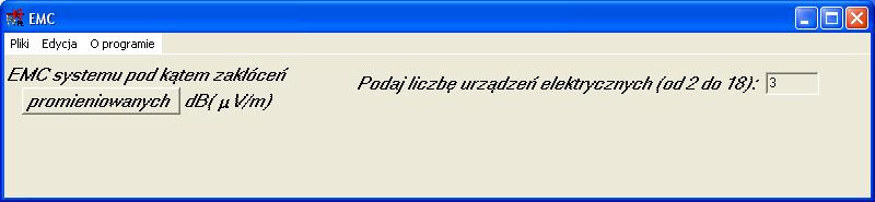 Dla modelu definiuje się widmo emisji zaburzeń i widmo odporności na zaburzenia poprzez wprowadzanie poziomów emisji i odporności dla wybranych częstotliwości.