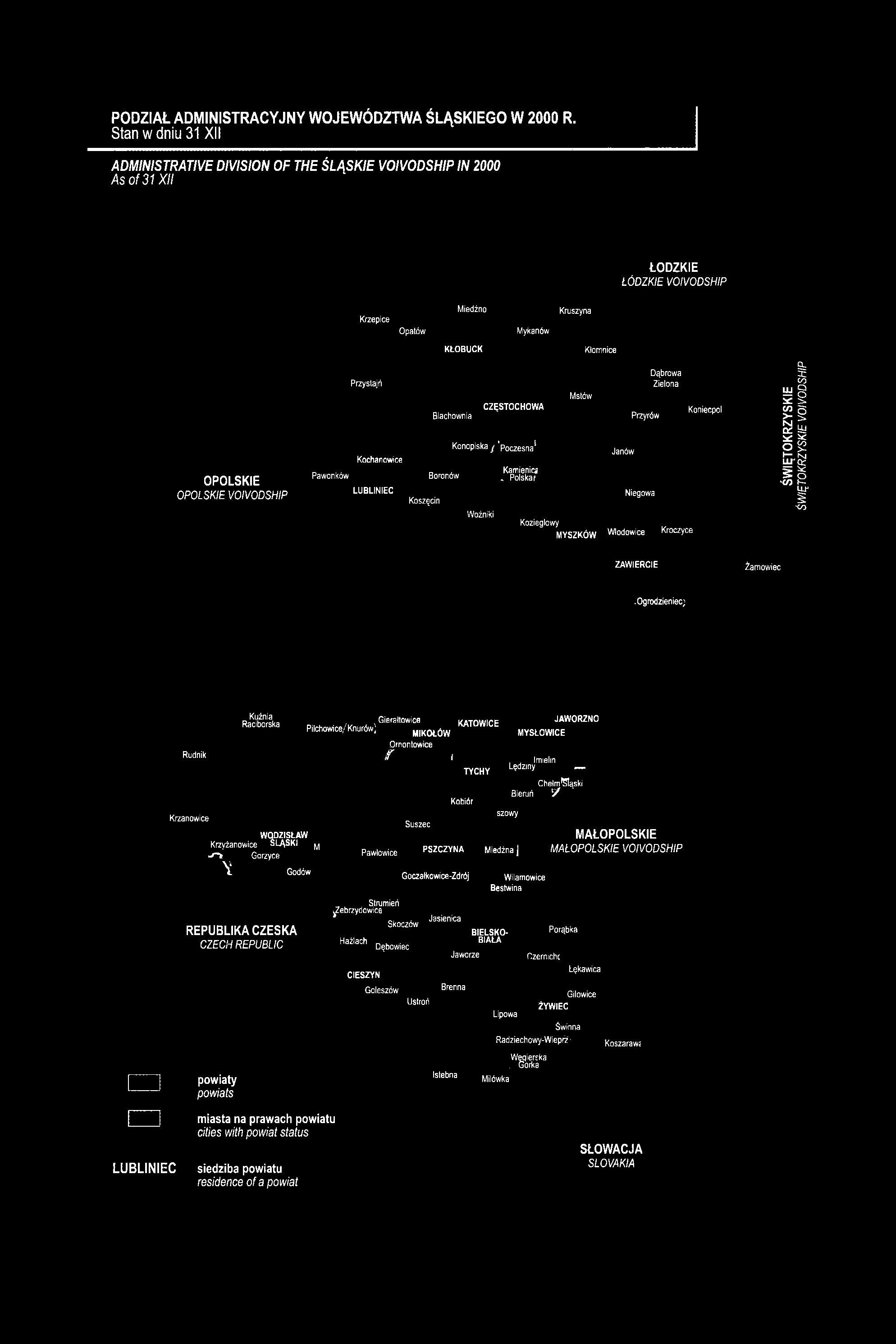 Ogrodzieniec; Rudnik Krzanowice Kuźnia Raciborska WODZISŁAW Krzyżanowice ŚLĄSKI ^ - O Gorzyce Gierałtowice KATOWICE Pilchowice/ Knurów] MIKOŁÓW Pawłowice Ornontowice f Suszec i Kobiór PSZCZYNA TYCHY