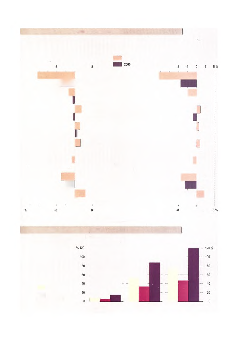 WSKAŹNIK RENTOWNOŚCI OBROTU WEDŁUG SEKCJI TURNOVER PROFITABILITY RATE BY SECTIONS BRUTTO GROSS i'~ ~ 1999 NETTO NET % -20-16 -12-4 0 4-20