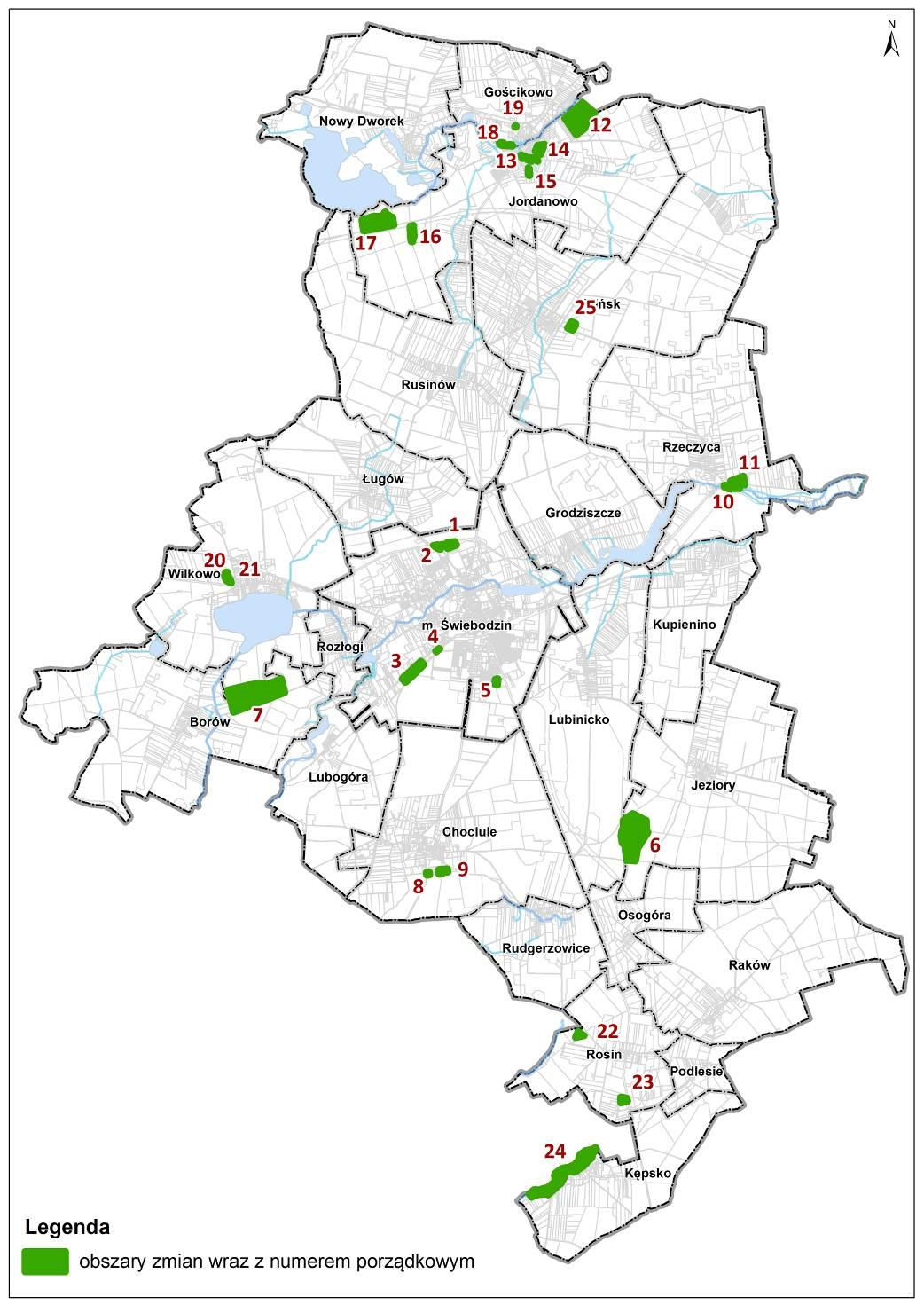 Zmiana I Zmiany studium uwarunkowań i kierunków zagospodarowania przestrzennego miasta i gminy Świebodzin, przyjętej Uchwałą Nr XIII / 135 / 2011 Rady Miejskiej w Świebodzinie z dnia 28 października