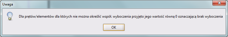 współczynników wyboczenia odbywa się na podstawie danych zaczytanych w tle bezpośrednio z modelu dla każdego pręta oddzielnie.