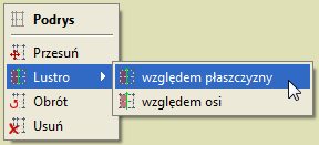 Wprowadzony do projektu podrys 2D lub 3D widoczny jest w programie jako zbiór cienkich szarych i przerywanych linii, po śladzie których można wprowadzać pręty układu.