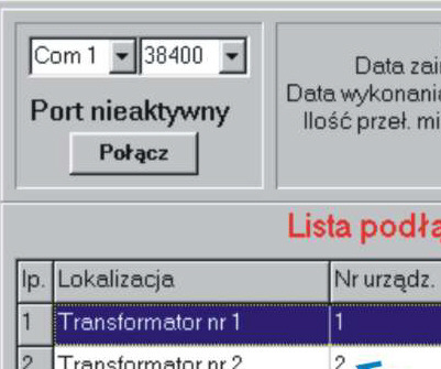 7. MOŻLIWOŚCI PROGRAMU WP-EC W raz ze wskaźnikiem zamówić można program dla komputerów PC pracujący w środowisku MS Windows 9X.