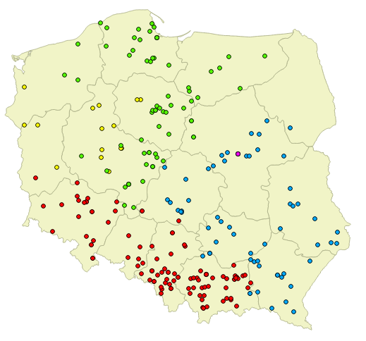 A C OJEST W POLSCE? Mikroinstalacje elektryczne OZE (<40 kw) przyłączone do krajowej sieci energetycznej u różnych operatorów (dane do 06/14, źródło URE, oprac. IEO) Legenda: PGE Dystrybucja S.A. Energa Operator S.