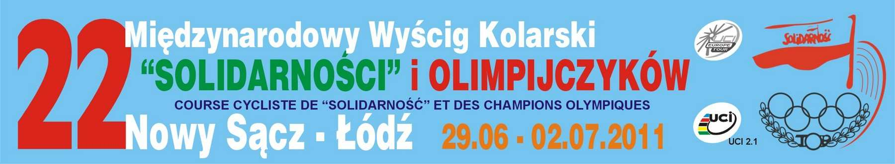 Trasa / Route: Radomsko - Łódź M-ce Place Organizator / Organiser: Region Ziemia Łódzka NSZZ SOLIDARNOŚĆ 90-229 ŁÓDŹ ul.