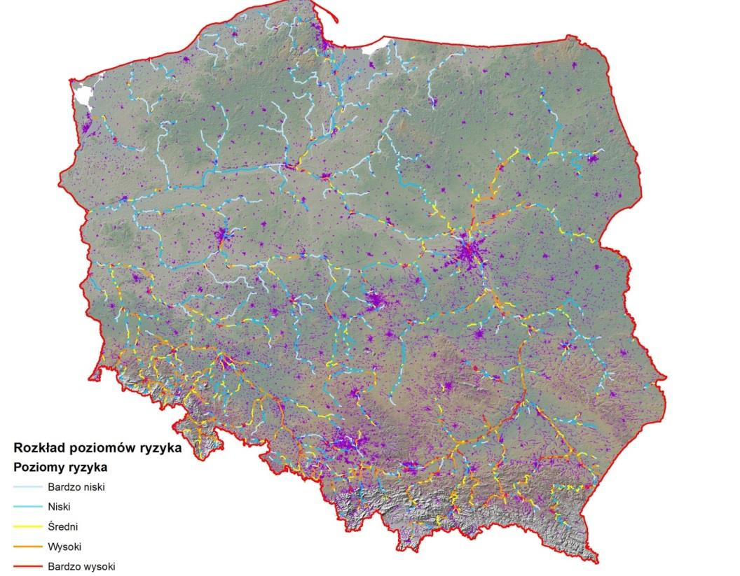 Prezentacja rozkładu ryzyka powodziowego w Polsce z zastosowaniem klasyfikacji 209 5.