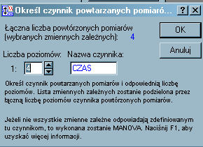 3.1 Dokonano kolejnych pomiarów co trzy miesiące stężenia glukozy w surowicy krwi dla losowo wybranych pięciu pacjentów chorych na pewną chorobę w celu określenia rodzaju i istotności zmian w czasie