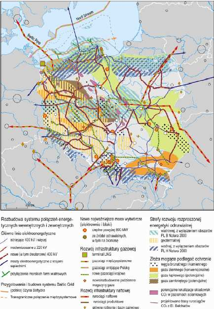 Kierunki działań na rzecz zapewnienia bezpieczeństwa energetycznego Cel 5 Zwiększenie odporności struktury przestrzennej kraju na