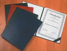 OKŁADKI DO DYPLOMÓW, DO OPRAWY KANAŁOWEJ (INTROLIGATORSKIEJ) na dokumenty kolory: 1 Ok³adki do dyplomów Eleganckie skóropodobne okładki na dokumenty - do listów gratulacyjnych, dyplomów i