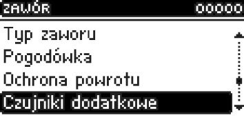 V.b.4) Regulator pokojowy Jeżeli zawór będzie współpracował z regulatorem pokojowym, użytkownik powinien dokonać wyboru typu regulatora: regulator modułu (dwustanowy tradycyjny z modułu), regulator