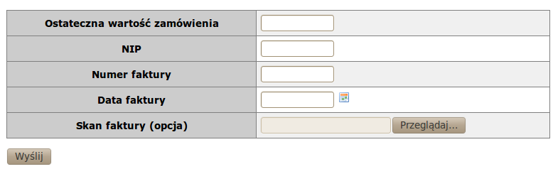 Zatwierdzenie notatki oznacza, że pracownik, który rozpoczął zamówienie może go dokonać. Po otrzymaniu faktury za zamówienie musi on dokonać w systemie finalizacji notatki. 5.