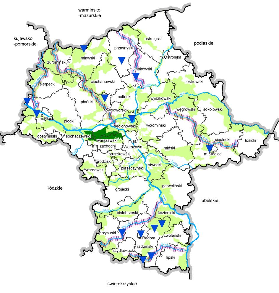 dorzeczu Odry, ok. 2,1% posiadają rzeki nie powiązane z Wisłą i zlokalizowane na terenie Pomorza, Warmii i Mazur, 12,5% udział posiada mała energetyka.