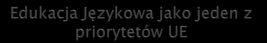 1995 rok Biała Księga : znajomość 3 języków niezbędna do korzystania w pełni z możliwości jakie stwarza otwarty rynek pracy oraz umożliwia rozwój osobisty, poznanie i zrozumienie innych kultur Jak