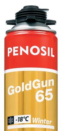 GoldGun 65 NOWO#C Poliuretanowa pianka pistoletowa. O 30% wi+cej pianki. Nak*adana pistoletem.