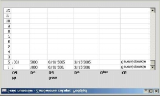 Podwójne kliknięcie Serie numerów Zamówienia Zakupu otworzy następujące okno: Nowe serie numerów należy wprowadzać w kolejnych wolnych wierszach.