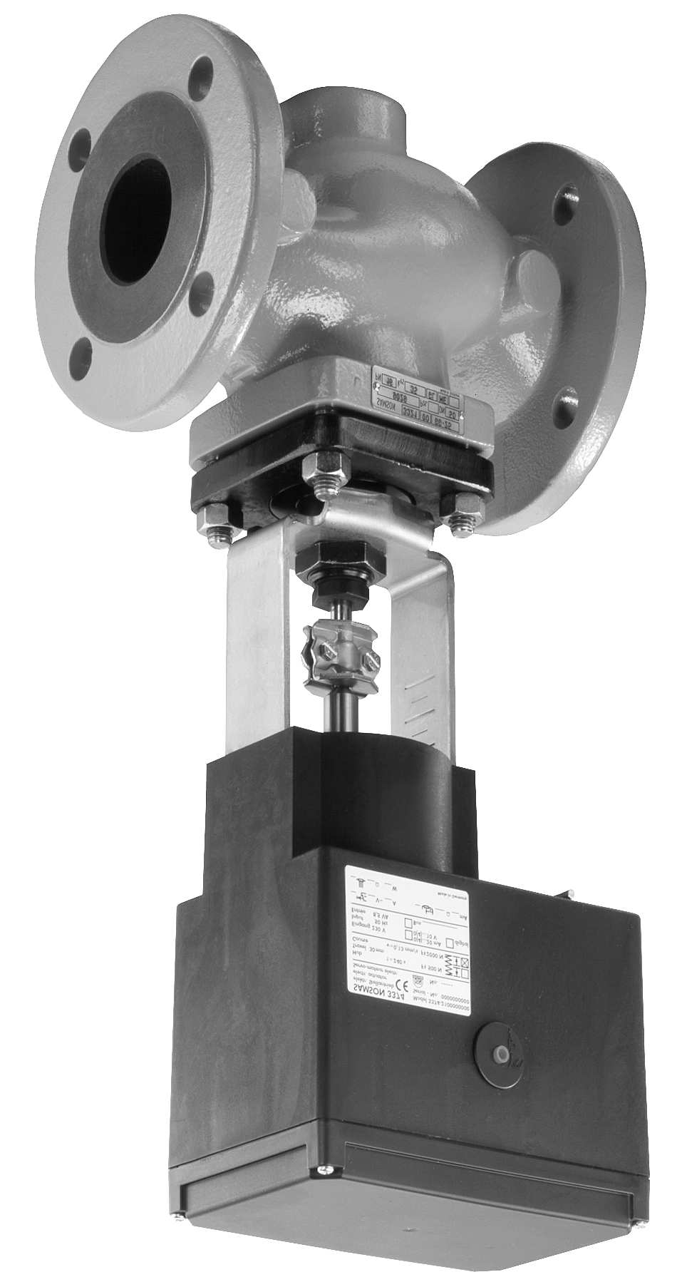 2) z si³ownikiem pneumatycznym typu 3371/120 cm 2 (DN 15 do DN 50) lub typu 3371/350 cm 2 (DN 65 do DN 100), funkcja bezpieczeñstwa realizuj¹ca zamykanie lub otwieranie zaworu przy braku zasilania,