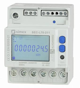 komunikacji z MultiConem. MODBUS RTU MASTER L1 L2 L3 SNA-L70: wielofunkcyjny analizator parametrów sieci kompaktowa budowa (4 x moduł DIN) funkcja rejestracji max.