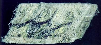 Azbest chryzotylowy skała