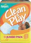 rozmiary 34 78 Chusteczki nawilżane dla dzieci PAMPERS CLEAN & PLAY 4 x