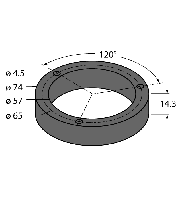 Ø 20 mm P3-Ri-EQR24 1590973 Adapter ze stali nierdzewnej do trzpieni Ø 12 mm R4-Ri-EQR24 1590974 Adapter ze stali nierdzewnej do trzpieni Ø 10mm