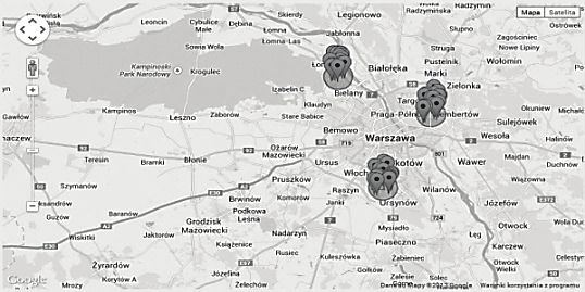 Rysunek 4a przedstawia nieprawidłową strukturę skupień, powtórzoną z rysunku 3, natomiast rysunek 4b zawiera prawidłową strukturę skupień otrzymaną po ponownym przeprowadzeniu analizy skupień,