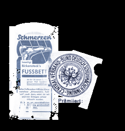 1899 Od tego roku przez kolejne piętnaście lat Konrad Birkenstock prowadzi wykłady przed wiodącymi mistrzami i cechami, przedstawiając swoje pomysły dotyczące elastycznych butów szytych na miarę oraz